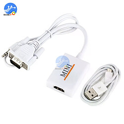 Câble HDMI vers VGA avec Audio