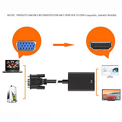 Convertisseur VGA vers HDMI avec sortie audio