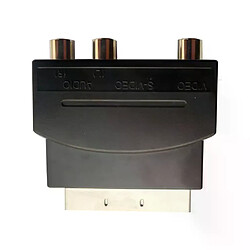 Adaptateur SCART AV vers 3 RCA Phono Composite S-vidéo