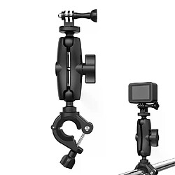 Support guidon caméra - Noir Support guidon pour caméra Gopro/Insta360/DJI - Haute stabilité - Adaptateur inclus