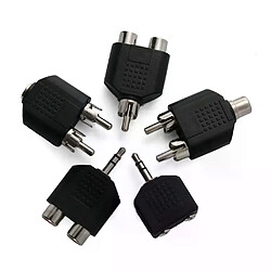 Convertisseur de prise Audio-vidéo AV 5 Styles