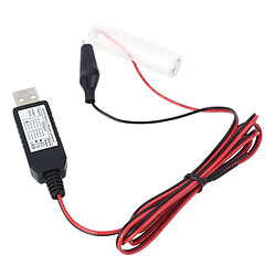 Éliminateur de piles AA USB 3V-12V Câble d'alimentation - Remplacement pile AA - USB à 3V-12V - Appareils à piles