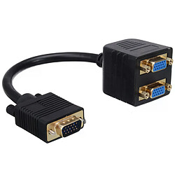 Adaptateur VGA 1 mâle vers 2 femelles