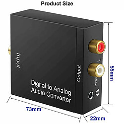 Convertisseur Optique Aux RCA 3.5mm