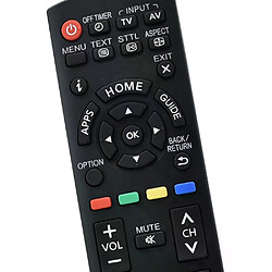 Télécommande TV pour Panasonic N2QAYB000830 - Noir