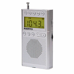 Sanyo Radio portable AM/FM - Argent