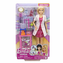 Barbie coffret scientifique poupée pas cher