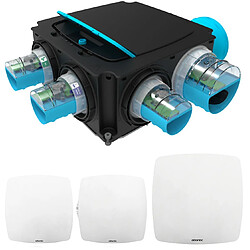 kit vmc - hygrogenius flex - simple flux - hygroréglable - atlantic 412284