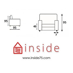 Inside 75 Fauteuil fixe SUN microfibre antara plus taupe