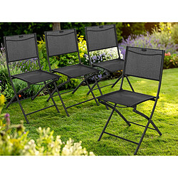 Hesperide Lot de 4 Chaises Modula - Gris