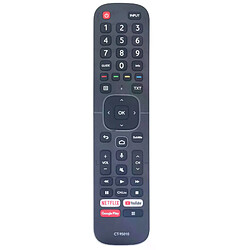 Télécommande TV Toshiba - Gris foncé Télécommande TV - remplacement pour Toshiba Smart TV - jusqu'à 2 appareils