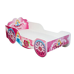 1001jouets Lit enfant calèche princesse 140x70