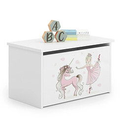 1001jouets Coffre à jouets Diane danseuse - Blanc