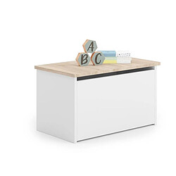 1001jouets Coffre de rangement Diane - Blanc chêne