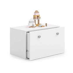 1001jouets Coffre à jouets Gani - Blanc