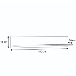 1001jouets Étagère murale colonne - Marron