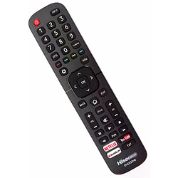 Télécommande TV Hisense Télécommande pour téléviseur Hisense - Infrarouge - Fréquence 433 MHz - Prête à l’emploi - Haute compatibilité modèles séries M et N