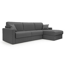 Divani.store Chris Canapé d'angle - Anthracite