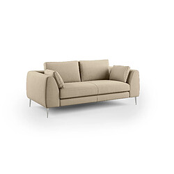 Divani.store Canapé droit 3 places - Beige