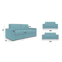 Divani.store Nixon Canapé convertible - Gris pas cher