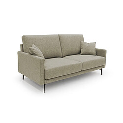 Divani.store Canapé droit 3 places - Brun