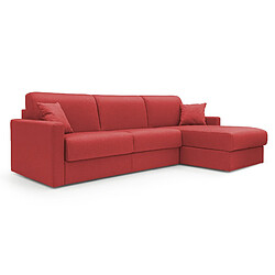 Divani.store Chris Canapé d'angle - Gauche Rouge