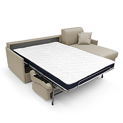 Divani.store Evans Canapé d'angle T13 272 cm - Beige