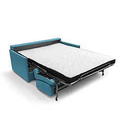 Divani.store Canapé convertible 2 places - Bleu ciel