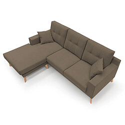 Acheter Divani.store Divani Danish Canapé d'angle moderne - Brun