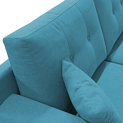 Avis Divani.store Canapé droit 3 places - Bleu ciel