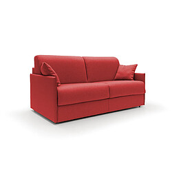 Divani.store Evans Canapé lit convertible - Rouge