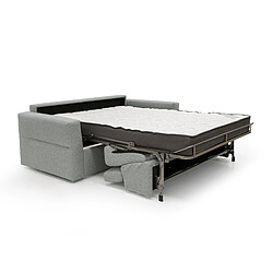 Divani.store Avalon canapé convertible 4 places - Gris clair