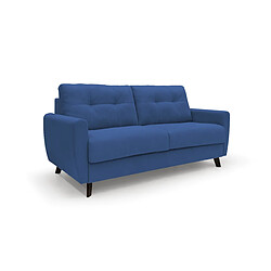 Divani.store Canapé convertible 2 places - Bleu