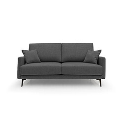 Divani.store Saturno canapé droit 3 places - Anthracite