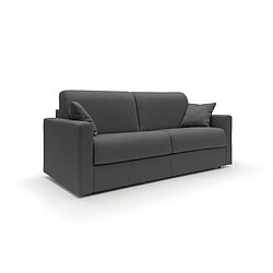 Divani.store Canapé convertible 3 places - Noir