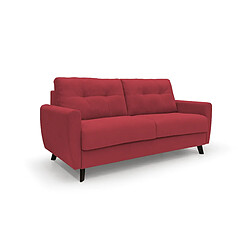 Divani.store Callisto Canapé lit convertible - Rouge