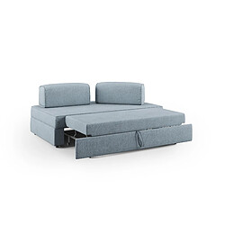 Divani.store Canapé modulable 2 places - Bleu gris