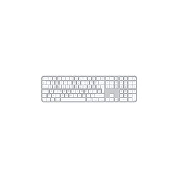 Apple Magic Keyboard with Touch ID and Numeric Keypad Clavier USB C sans fil Bluetooth QWERTY Anglais international clés blanc