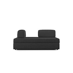 Divani.store Canapé modulable 2 places - Noir