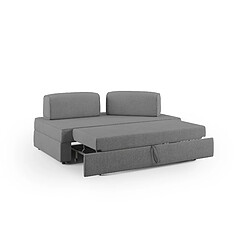 Divani.store Canapé modulable 2 places - Gris