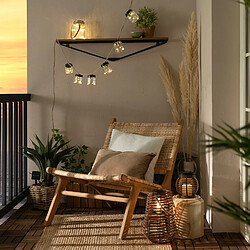 Ledkia Bocal en Verre LED Portable Solaire Winy 3000K Blanc chaud pas cher