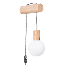 Sollux Applique Murale Loft Nibmi - Bois/Blanc/Noir