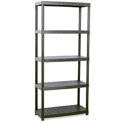 Étagère de rangement plastique noir