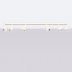Barre de spots moderne - 6 lumières - Beige - Par Sollux Ring