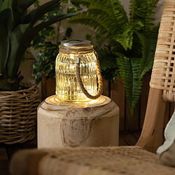 Avis Ledkia Bocal en Verre LED Portable Solaire Winy 3000K Blanc chaud