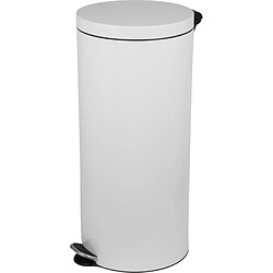 Poubelle à Pédale 30L - Blanc