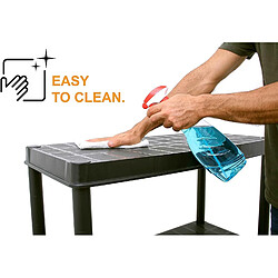 Avis Étagère de rangement plastique - Noir