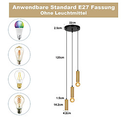Avis Nettlife Suspension Dorée E27 - Industrielle