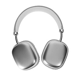 Avizar Casque Bluetooth Sans Fil Microphone Intégré Argent