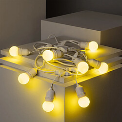 Acheter Ledkia Kit Guirlande Waterproof 5.5m Blanc + 8 LED Jaune